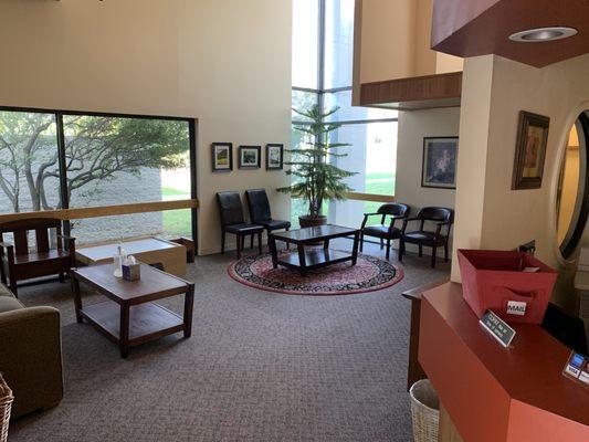 Reception and waiting area