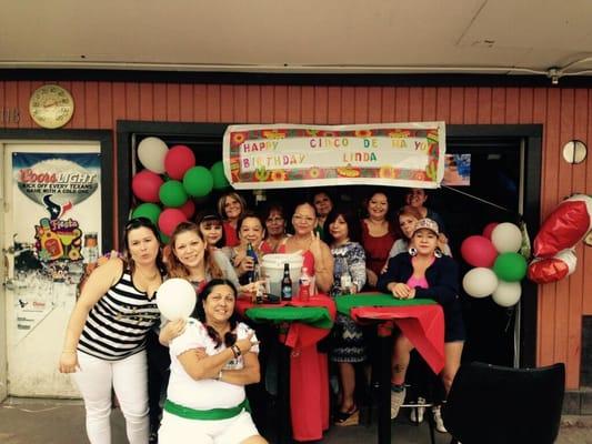 Our cinco de mayo always a blast, we have music plenty of food , cold beers and friends