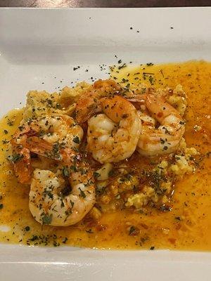 Shrimp and Grits (and chili oil)