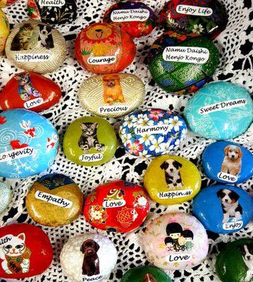 Blessed River rocks.