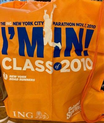 Draw String bag. They give runners cool stuff. 03/16/22