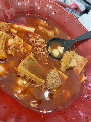 Menudo with hominy