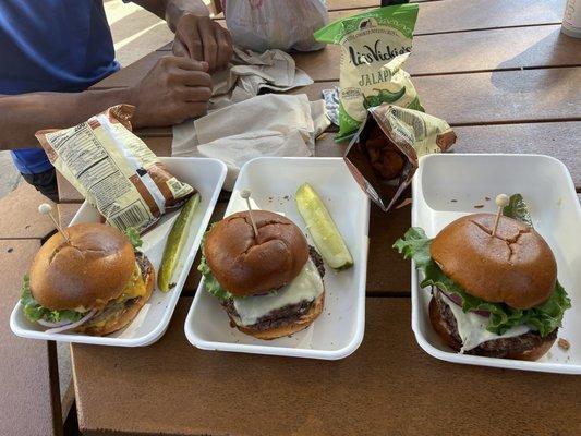 Double cheeseburgers