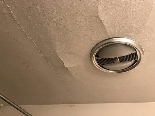 Oh and also the ceiling in the bathroom is caving in.