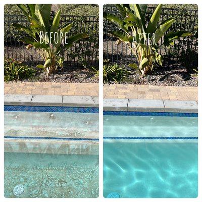 Acid wash for swimming pool
