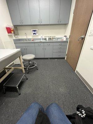 I waited in this room longer than the Dr was actually in here with me, what a joke. Bad service.
