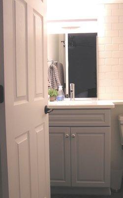 Quartz Bathroom vanity and sink