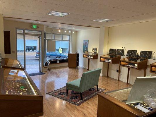 The interior of our new location