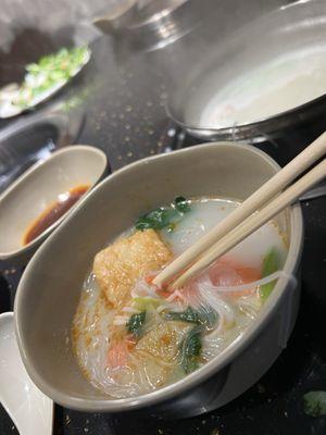 My broth choice for hotpot.