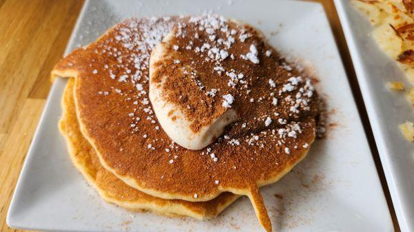 Cinnamon Roll pancake - I actually preferred regular maple syrup with it - but it was good