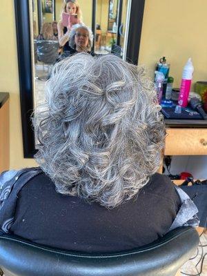 I was so excited, I had no where to go, but because of the style & curls. I was determined to go for the evening!!