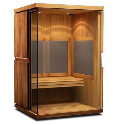 Medical grade near,mid & far infrared dry sauna. Programs: Anti-aging, Cardiovascular, Detoxification, Pain Relief, Relaxation, Weight Loss.