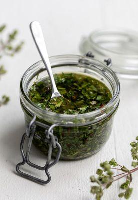 Home made chumichurri sauce