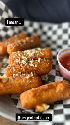 More mozzarella sticks