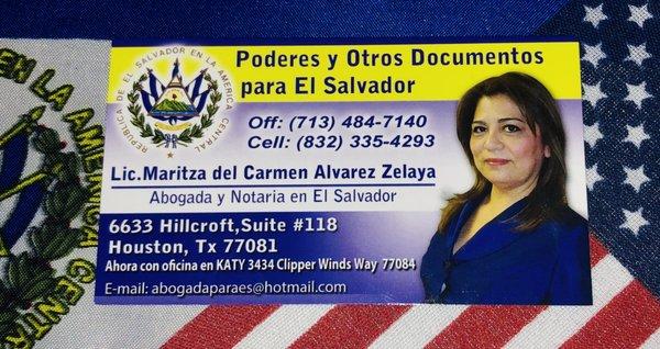 Abogado y Notaria salvadorena