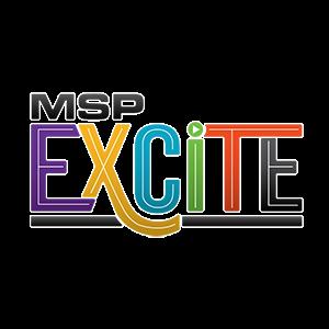 The official logo for MSPExcite, a Twin Cities-based media and community platform amplifying local stories, events, and busin...