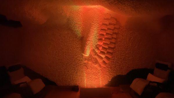 Angelina's husband Daniel built her a 7' tall angel wing. This picture does not do it justice compared to standing in front of it.