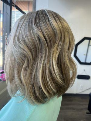 My haircut, highlights and style...created by Melanie