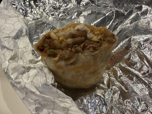Breakfast Burrito - filling shot