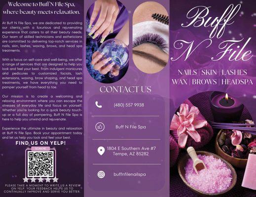 Nail Spa
Men's Pedicure
HeadSpa
Eyelashes
Mani & Pedi
and much more..