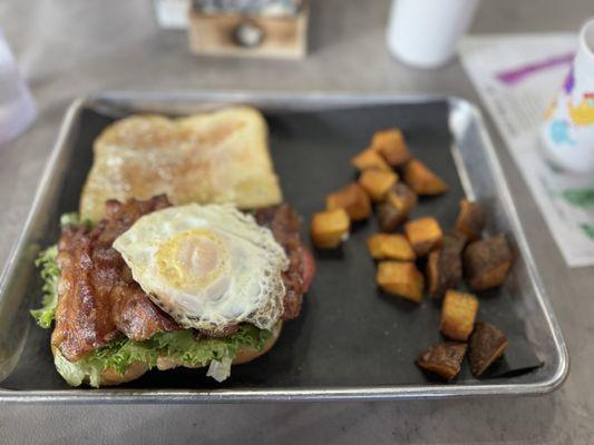 Breakfast BLT w breakfast potato's