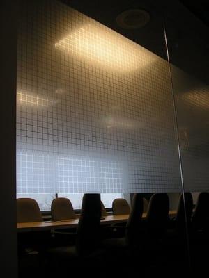 Decorative Window Film on Conference Room