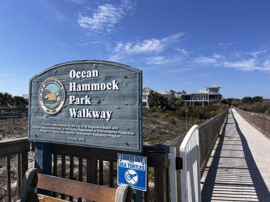 Ocean Hammock Park Walkway