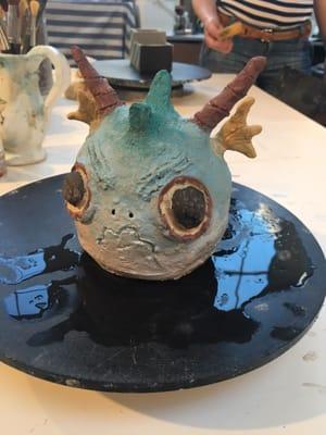 After session 2, ready for the kiln