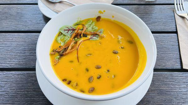 Thai carrot soup.  YUM!!