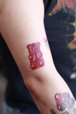 Gummy bear realism tattoo by Jorge