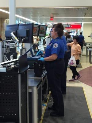 TSA Checkpoint E1 - Boston Logan International Airport