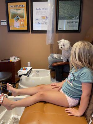 Coco making sure the nails look on point