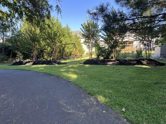 Mulching and trimming