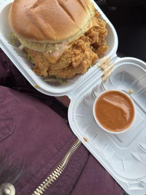 Zinger Spicy Chicken Sandwich Only Chipotle Sauce
