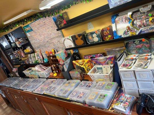 Great variety of Pokémon cards from all eras and sealed product.