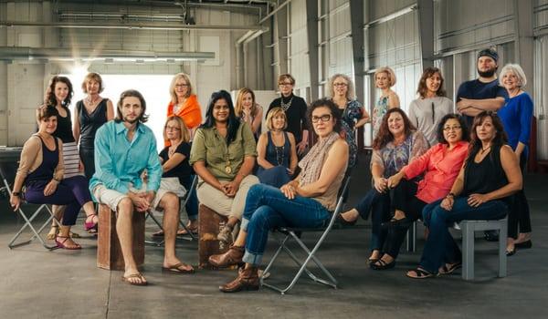 Artists at Silver Street Studios. Group portrait photography.
