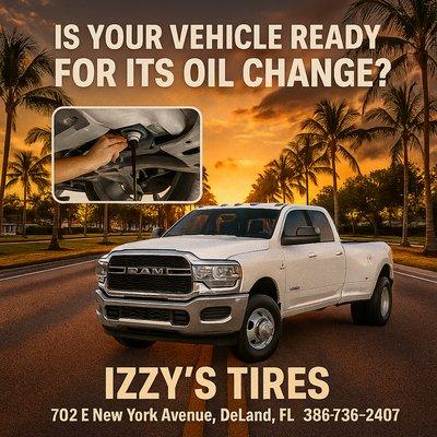 Oil change services for your truck