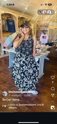 Love my skirt and crop top Love the store