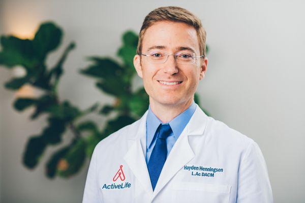 Dr. Hayden Henningsen, DACM, L.Ac., Owner, Clinic Director