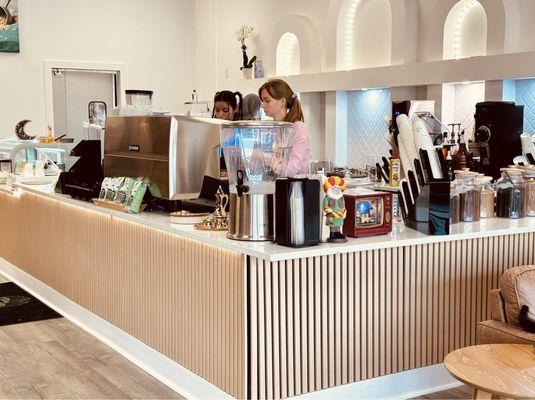 The coffee counter
