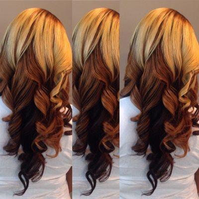 The back of my hair. Styled by Kim