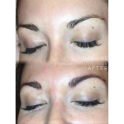 Filled in her brows for a natural low maintenance look