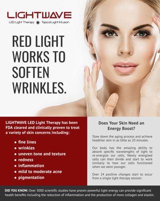 New LED Red Light exclusive technology for anti-aging and glowing skin