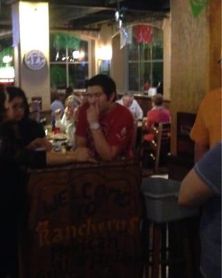 Rude host or owner's son?