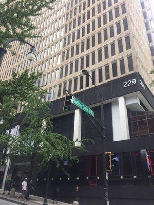 Street facing entrance is on International Blvd, look for the 229 sign