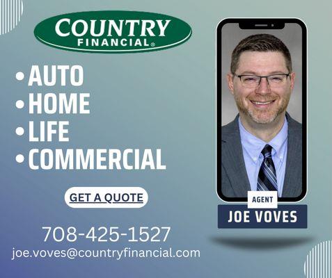 Home, auto, life and commercial insurance agent ready to give you a quote.