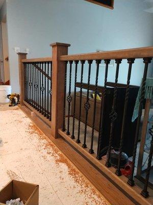 Custom railguard for room separation