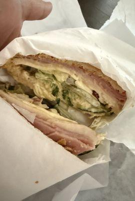 Submarine Sandwich, with everything in it.