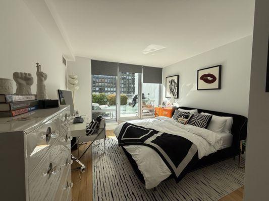 Guest bedroom floor and interior painting, removal of wallpaper