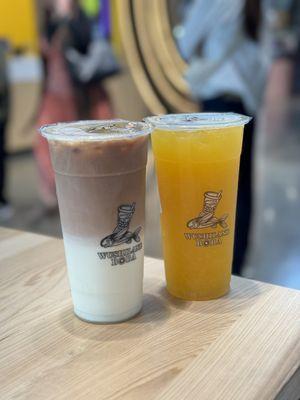 Oolong Tea Organic Latte/ & Orange Green Tea/